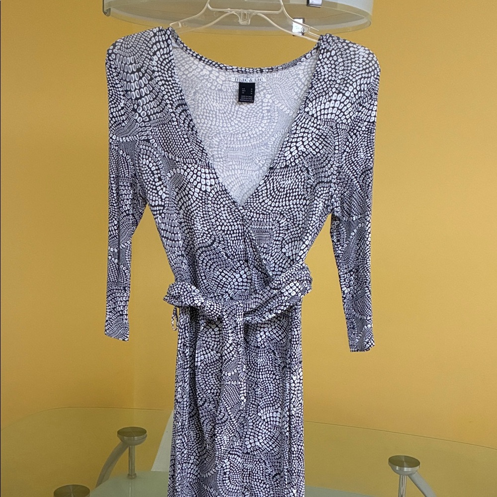 mac & jac Monochrome Long Sleeve Dress